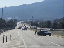 경북경찰, 유관기관 합동  고속도로 2차 사고 예방 모의훈련 전개 기사 이미지