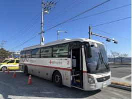 안동소방서, 안동소방서 소속 소방공무원뿐만 아니라 의용소방대원  등 ‘사랑의 헌혈 운동’ 참여 기사 이미지