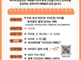 저출생 대응 인식개선 경북 100인의 아빠단 8기 모집 기사 이미지