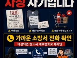 경북소방, 소방기관 사칭 사기 급증…사업주 각별한 주의 당부 기사 이미지